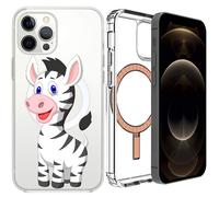 Custodia cover MagSafe per Apple iPhone 12 Mini Pro Max Magnetic Trasparent U10A