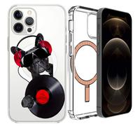 Custodia cover MagSafe per Apple iPhone 12 Mini Pro Max Magnetic Trasparent U10A