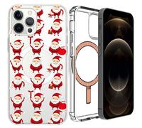 Custodia cover MagSafe per Apple iPhone 12 Mini Pro Max Magnetic Trasparente M8