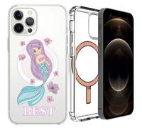 Custodia cover MagSafe per Apple iPhone 14 Plus Pro Max Magnetic Trasparente U8A