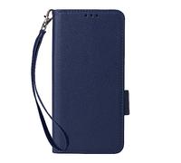 Custodia Cover Per Umidigi Note 100A,Custodia del telefono Flip in pelle con 4 slot per carte.Chiusura magnetica.Antiscivolo e caduta,con corda a mano-Dark Blue