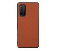 Custodia Cover Per VIVO iQOO NEO3,Surface Raised grain design,Anti caduta protezione,Anti impronte digitali,Anti graffi,plastica morbida imitazione pelle aspetto -Orange