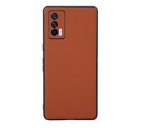 Custodia Cover Per VIVO iQOO NEO5,Surface Raised grain design,Anti caduta protezione,Anti impronte digitali,Anti graffi,plastica morbida imitazione pelle aspetto -Orange