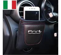 Custodia Cover Porta Telefono in Pelle Bocchetta Aria Condizionata per FIAT 500L