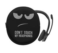 kwmobile Custodia Cuffie con Cerniera Compatibile con Logitech H390 Cuffie - Case Cuffie Over Ear 21,5 x 16 cm - Don't touch my Headphones