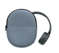 kwmobile Custodia Cuffie con Cerniera per Sony WH-CH520 / WH-CH510 / MDR-ZX110 - Cover Cuffie Gaming Wireless - in Velluto e Neoprene per Modello Over Ear -blu vintage
