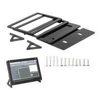 Custodia da 7 Pollici Plus - Supporto Stabile per Touch Screen, Custodia per Raspberry PC, Supporto in Plastica Nero