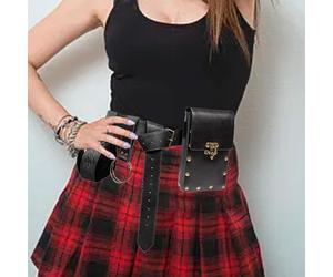 Custodia da cintura in pelle PU Cintura rinascimentale Steampunk per uomini