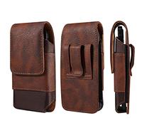 Custodia da Cintura per Cellulare Uomo, Verticale Marsupio Porta Cellulare Pelle, Uomo Cellulare Borsa da Cintura Telefono Sacchetto da Cintura Clip per Cellulari Piccola Fondina Sportivo Portamonete