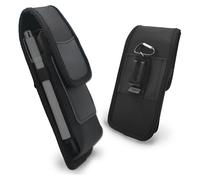 Custodia da Cintura per Smartphone Compatibile con Doogee S200, Blade 20, Blade 10, V30 Pro, S100 - Borsa Porta Cellulare in Nylon Impermeabile con Clip e Passante, Nero, Ideale per Outdoor e Lavoro