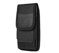 Custodia da Cintura per Smartphone Fino a 6,3'', Passante, Moschettone Nera