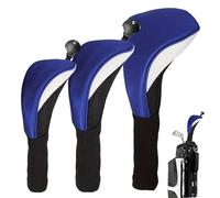 Custodia da pilota per club da golf, 3 pezzi, in maglia a collo lungo, con scollo lungo, per uomini e donne, amanti dello sport e della pratica