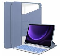 Custodia da tastiera per Samsung Galaxy Tab A11 Plus 2025 11 pollici, Tab A9 Plus 5G 11 pollici 2023, supporto girevole Follio Flip Smart Tablet Cover Sleep/Wake