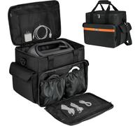Custodia da trasporto compatibile con centrali elettriche portatili Jackery Explorer, borsa da viaggio impermeabile con tasche multiple per cavo di ricarica e accessori (solo borsa), Nero,