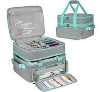 Custodia da trasporto compatibile con Cricut EasyPress 2, Cricut EasyPress3 (22,9 x 22,9 cm, 25,4 x 25,4 cm, 30,5 x 25,4 cm), borsa portaoggetti a doppio strato adatta per Htvront (25,4 x 25,4 cm)
