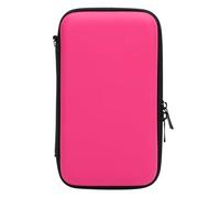 Custodia da trasporto compatibile con New 2DS XL 2DS LL per New 3DS 3DS, impermeabile, custodia da viaggio rigida con 8 slot per giochi, custodia protettiva per console portatile (rosa)