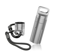 Custodia da trasporto in lega di alluminio compatibile con Ledger Nano S S Plus BTC Bitcoin Wallet Hardware (argento)
