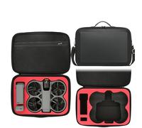 Custodia da trasporto per DJI Avata 360, custodia protettiva portatile in PU con tracolla per DJI Avata 360 Fly More Combo, telecomando RC 2, hub caricabatterie e accessori, Nero