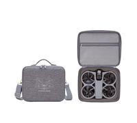 Custodia da trasporto per DJI Avata 360, custodia rigida in EVA con tracolla, organizer da viaggio portatile, custodia protettiva per drone Avata 360 e due batterie accessori, Nylon, Grigio, Custodia