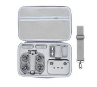 Custodia da trasporto per DJI Neo 2 Fly More Combo, custodia rigida da viaggio portatile borsa a tracolla per drone DJI Neo 2, telecomando RC-N3, hub di ricarica batteria e accessori, grigio, Semplice