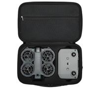 Custodia da trasporto per DJI Neo 2 Fly More Combo, custodia rigida da viaggio portatile in PU borsa a tracolla per drone DJI Neo 2, telecomando RC-N3, batterie, hub di ricarica e accessori, Nero