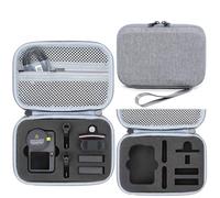 Custodia da trasporto per DJI Osmo Action 6 Custodia protettiva anti-pressione Custodia rigida Organizzatore da viaggio portatile per accessori per fotocamera Action 6, grigio, Custodia per DJI Osmo