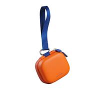 Custodia da trasporto per DJI Osmo Action 6, custodia protettiva rigida con cinturino elastico, copertura in EVA a prova di spruzzi con cinturino da polso integrato per accessori vlogging, Arancione