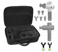 Custodia da trasporto per Hyperice Hypervolt/Hypervolt Plus, 5 scomparti per accessori, custodia portatile, impermeabile, antiurto, custodia rigida per dispositivo di massaggio Hypervolt (solo