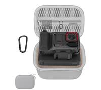 Custodia da trasporto per Insta 360 Ace Pro 2 Xplorer Pro Bundle, borsa da viaggio portatile in EVA per fotocamera, impugnatura e accessori per fotocamera stampante tascabile, Grigio-L, No