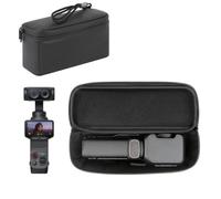 Custodia da trasporto per Insta360 Luna Ultra Creator Bundle Accessori, PU Storage Bag Travel Hard Shell Custodia Protettiva Action Camera Borsa Portatile Organizer con Cinturino da Polso