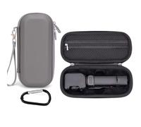 Custodia da trasporto per Insta360 Luna Ultra, custodia portatile da viaggio in PU mini custodia protettiva rigida antigraffio con moschettone accessori per fotocamera, grigio, Custodia per Luna Ultra