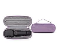 Custodia da trasporto per Insta360 Luna Ultra, custodia rigida da viaggio impermeabile portatile con tracolla e tasca in rete per accessori Luna Ultra Creator Bundle, Senza Spalline Viola, Custodia