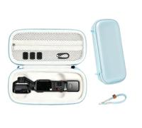 Custodia da trasporto per Insta360 Luna Ultra, piccola custodia rigida in PU con cinturino da polso, antiurto, compatta, portatile, per accessori Luna Ultra, blu cielo, Custodia per Luna Ultra