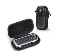 Custodia da trasporto per Insta360 X5 (per fotocamera Cage), custodia protettiva portatile piccola custodia protettiva rigida da viaggio con moschettone per accessori Insta 360 X5