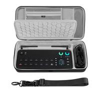 Custodia da trasporto per interfaccia audio Geekria, compatibile con RØDE RØDECaster Video, borsa da viaggio portatile con guscio rigido EVA (grigio scuro)