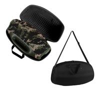 Custodia da trasporto per JBL Boombox 4, borsa da viaggio organizer portatile per altoparlanti, custodia protettiva in EVA con tracolla e piccola tasca per altoparlanti Boombox 4 (foderata nero)