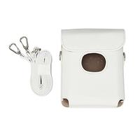 Custodia da Trasporto per Link Square, Custodia per Fotocamera Istantanea, Custodia Protettiva in Pelle PU con Tracolla Regolabile, Ventosa Magnetica (WHITE)