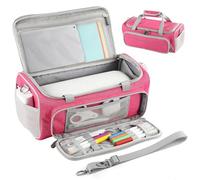 Custodia da trasporto per macchina da taglio Cricut Joy Xtra Smart, custodia protettiva da viaggio antigraffio con tasche multiple per accessori Cricut, attrezzi da cricut, rosa