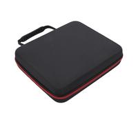 Custodia da Trasporto per Microfono Wireless Antiurto per 4 Microfoni, Borsa a Prova di Polvere e Acqua per Trasmettitori, Cavi, Batterie, Facile da Trasportare, Poliestere 11x10x2,75 Pollici