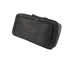 Custodia da trasporto per processore per chitarra, struttura di impatto, ottimizzazione dello spazio, adatta per plettri, cavi e pedali, custodia per pedali per chitarra