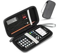 Custodia da trasporto per Texas Instruments TI-84 Plus CE/TI-83 Plus/TI-83 Plus CE/TI-Nspire CX II CAS/TI-Nspire CX II, calcolatrice grafica a colori, manuale di ricarica con tasca a rete extra per