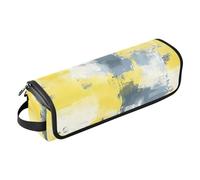 Custodia da viaggio 2 in 1 per ferro arricciacapelli, con cuscinetto resistente al calore, impermeabile, portatile, aperta, piatta, borsa da viaggio per piastre, piastre da stiro, ferri