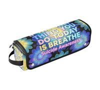 Custodia da viaggio 2 in 1 per ferro arricciacapelli con cuscinetto resistente al calore, The Thing You Do Today is Breathe Curling Iron Travel Holder Bag per Straigheners asciugacapelli Essenziali