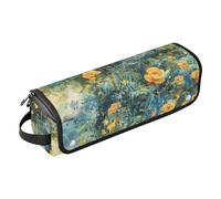 Custodia da viaggio 2 in 1 per ferro arricciacapelli e tappetino resistente al calore, borsa da viaggio per ferro arricciacapelli, piastra per capelli piatti, ranuncolo da sogno, organizer portatile