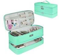 Custodia da viaggio compatibile con Shark Flexstyle/FlexFusion/asciugacapelli, a doppio strato, adatta per Dyson Airwrap Styler/Supersonic asciugacapelli e accessori, verde menta