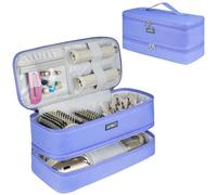 Custodia da viaggio compatibile con Shark Flexstyle/FlexFusion/asciugacapelli, a doppio strato, adatta per Dyson Airwrap Styler/Supersonic asciugacapelli e accessori, solo borsa viola