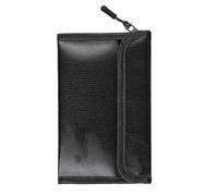 Custodia da viaggio compatta resistente al calore con chiusura a cerniera sicura per oggetti di valore ed elettronica, borsa di sicurezza in fibra di silicone liquido