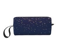 Custodia da viaggio con stampa cielo blu navy e stelle, borsa organizer portatile con cerniera per organizzare ordinatamente