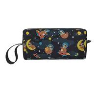 Custodia da viaggio con stampa di bradipi carini che dormono per bambini, custodia portatile per cosmetici con cerniera, borsa organizer per organizzare in modo ordinato