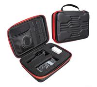 Custodia da viaggio in EVA compatibile con registratori vocali ZOOM H1 H2N H5 H4N H6 F8 Q8, design impermeabile antiurto con schiuma regolabile e slot per schede